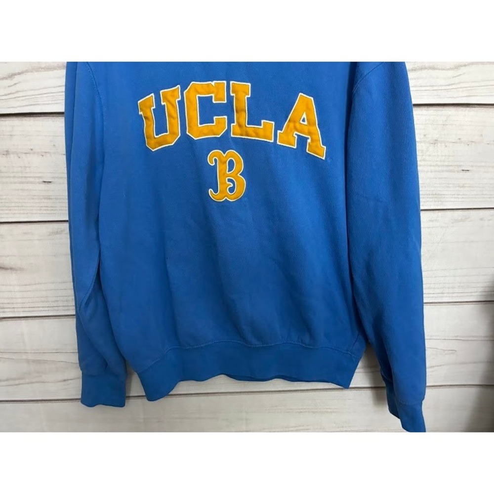 Colosseum UCLA Bruins Mens Medium Blue Crewneck Sweatshirt Tackle Twill Logo - Picture 5 of 8